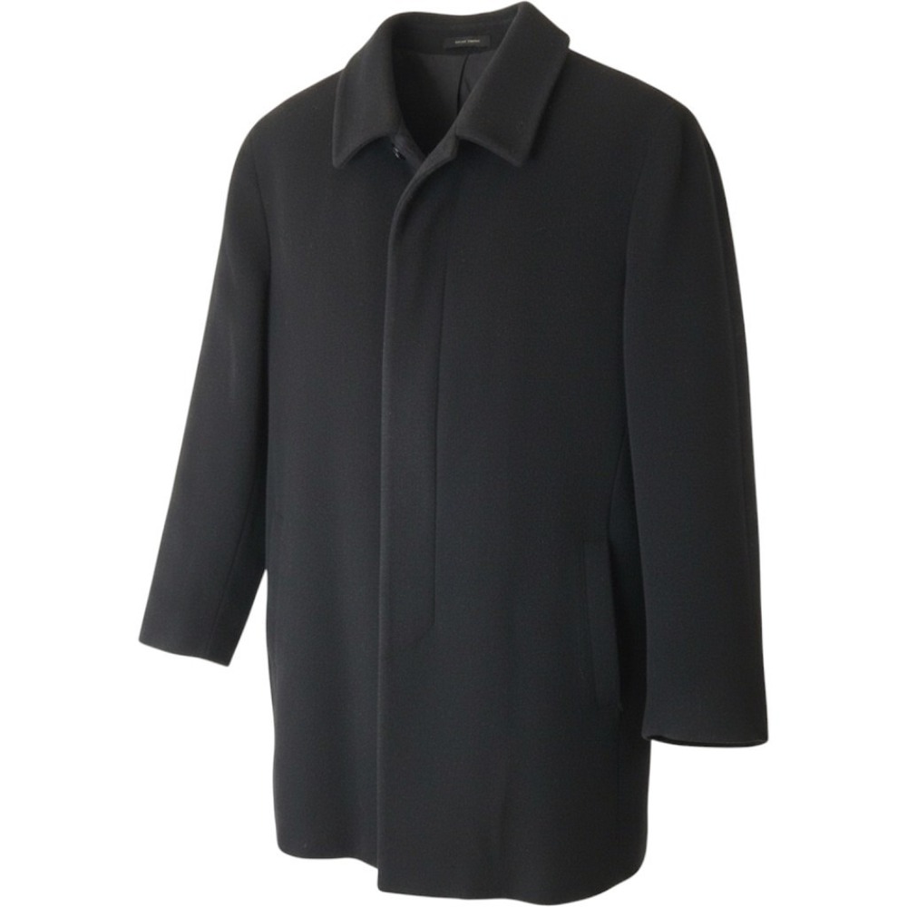 Lauren Ralph Lauren LambsWool Cashmere Coat Overcoat Hidden Buttons Mens 44R